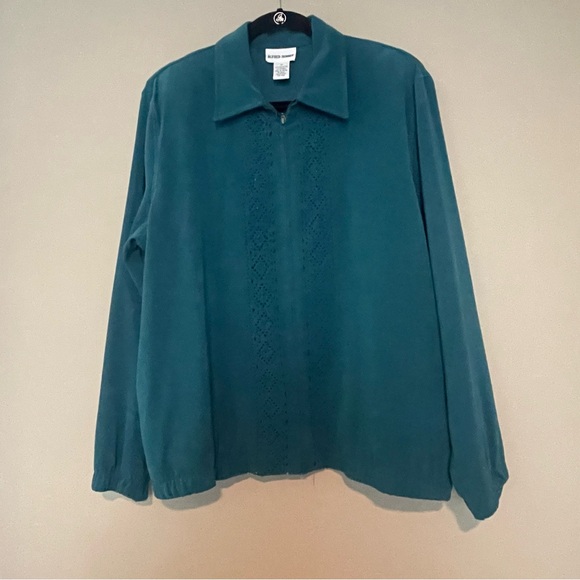 Alfred Dunner Jackets & Blazers - Alfred Dunner, 12, turquoise/aqua shade, UGC, beaded